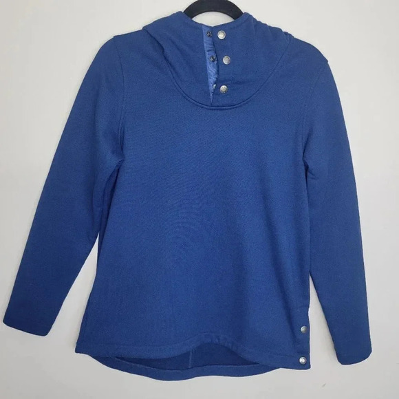 The North Face Women’s Knit Stitch Fleece Hoodie Blue - Picture 3 of 9